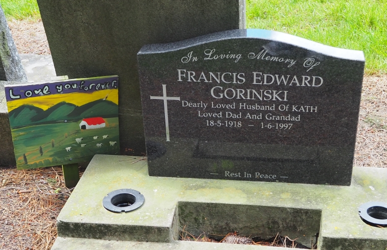 Headstone of Francis Gorinski.