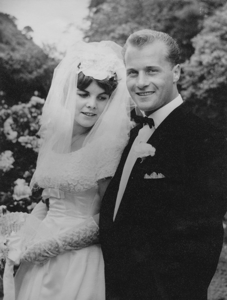 Joe and Heather Gratkowski, on their wedding day