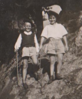 Joe 
Gratkowski, right, with a friend in Tengeru