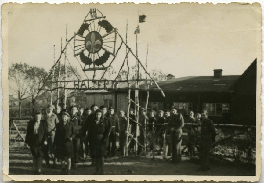 Janina's 
Bąbka's scout group's entrance banner