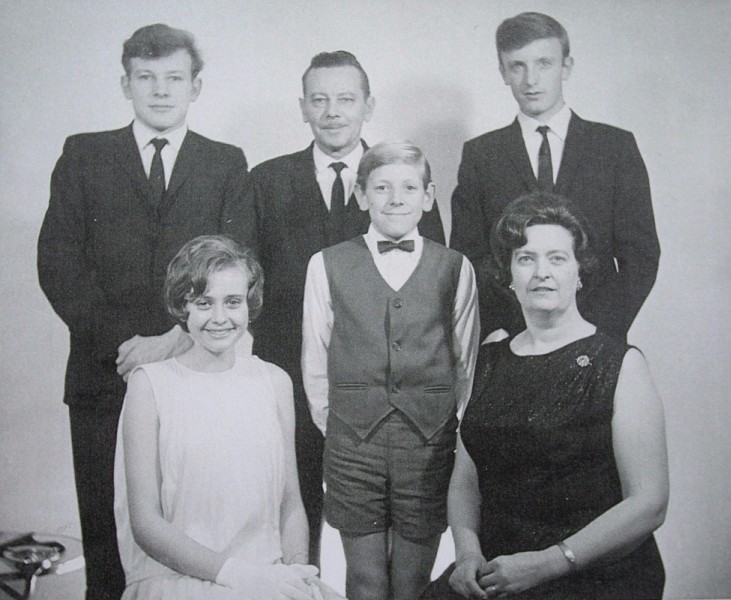 Studio 
photograph of Iwanica family, Janina, Kazik and their four children