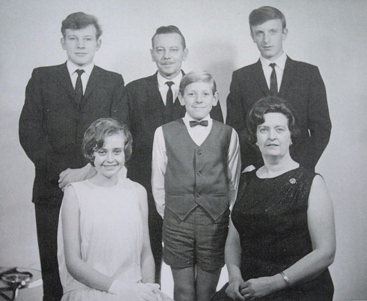 Studio 
photograph of Iwanica family, Janina, Kazik and their four children