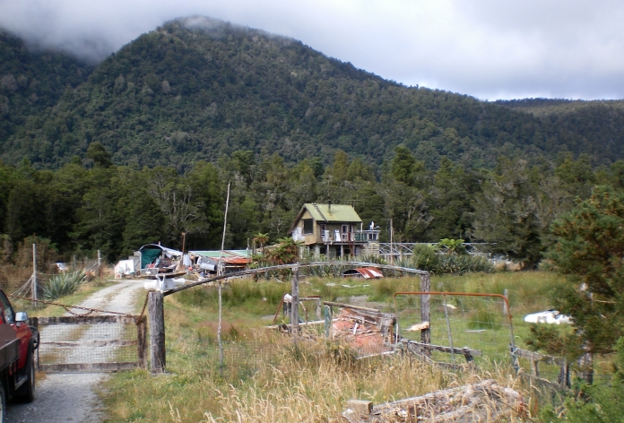 A shack north of 
Jackson Bay today