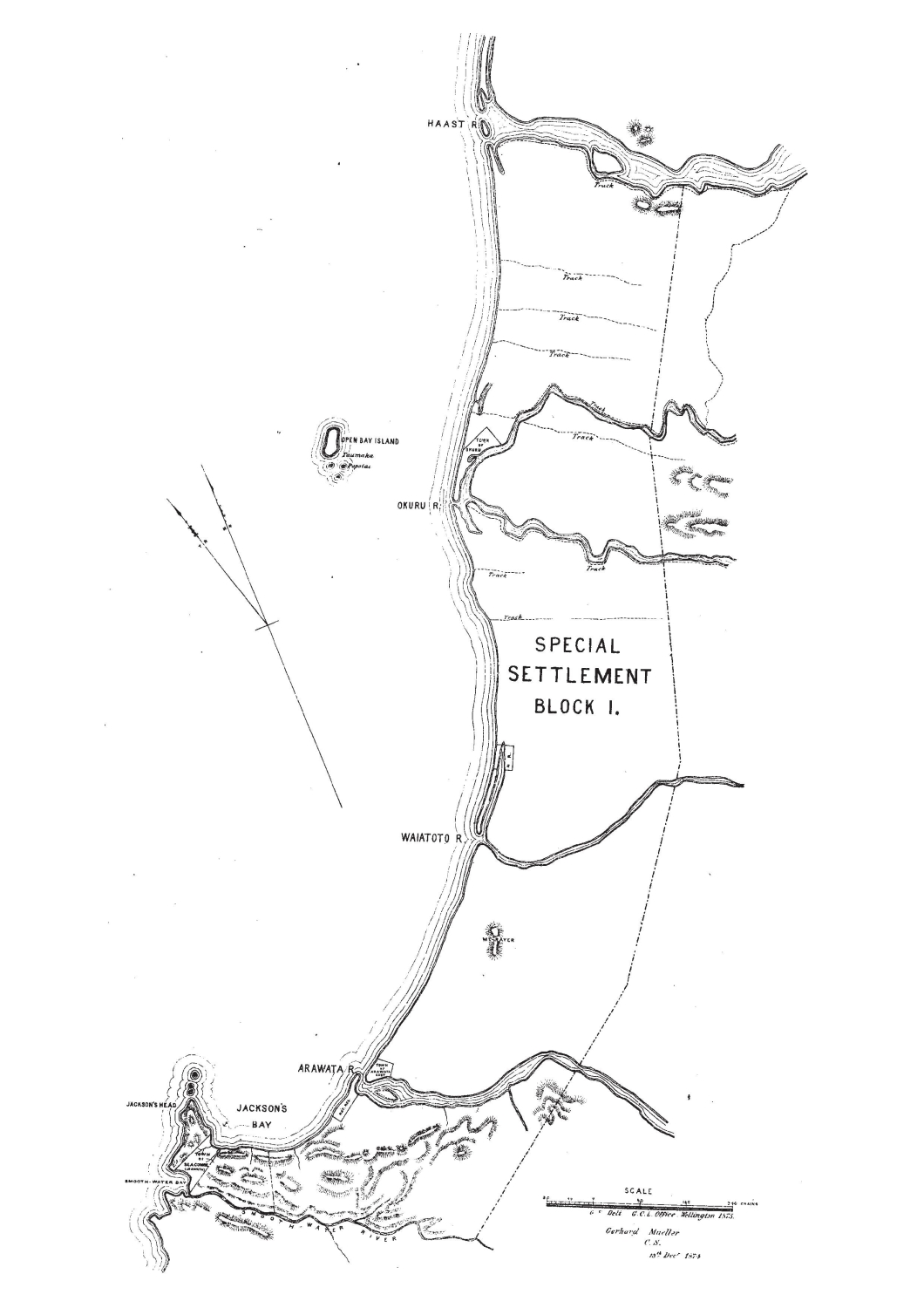 Map Jackson's 
Bay Special Settlement