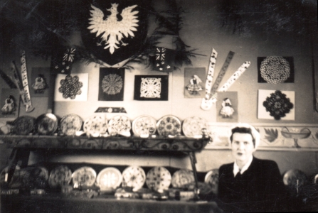 Mrs 
Kalińska in her art room.