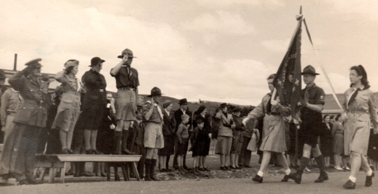 A scouting march past 
in Pahiatua