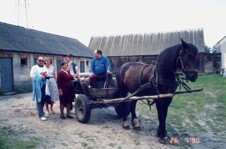 Jan in Poland with some 
of his extended family