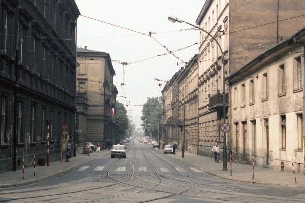 Polish street in 
Kraków