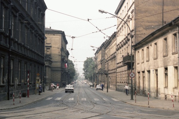 Polish street in 
Kraków