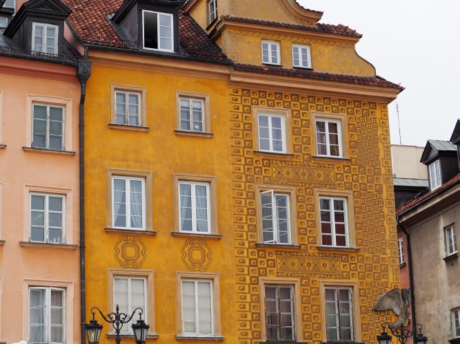 Some restored 
houses in Warsaw's Old Town