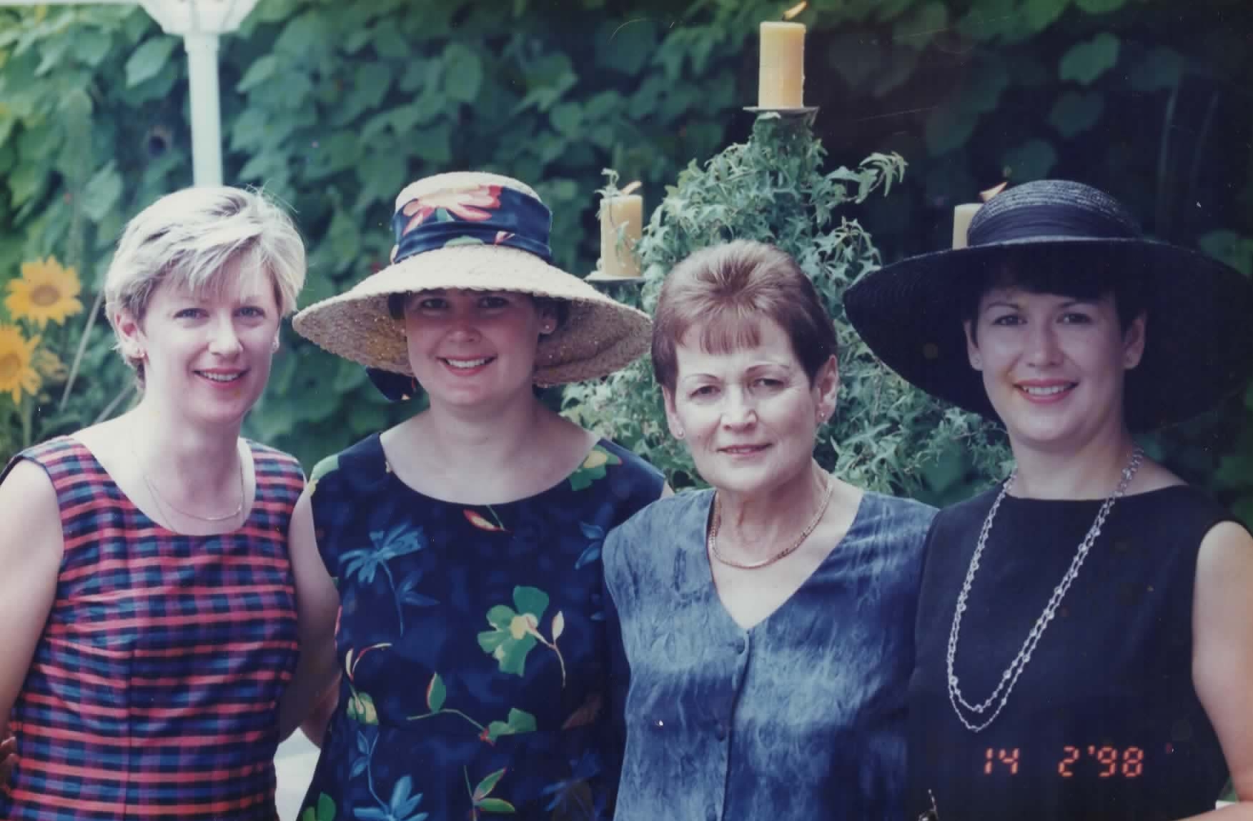 Marysia with her daughters at Zdzisiu's wedding