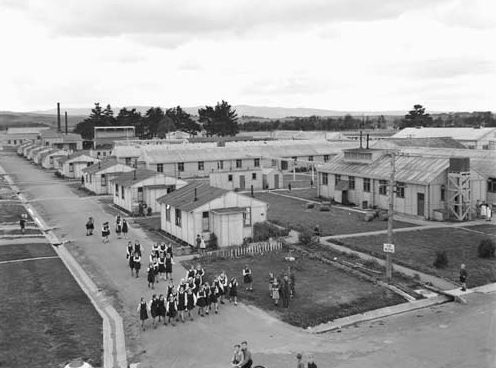 Aerial photograph 
of Pahiatua camp