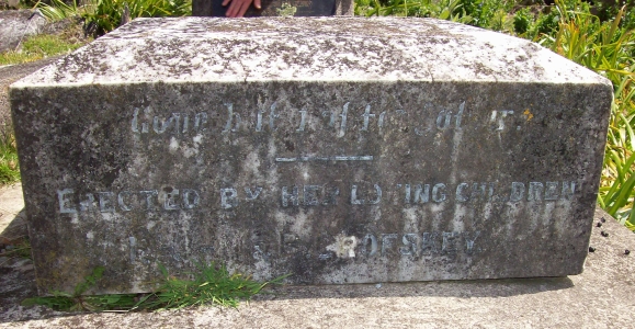 Franciszka Crofskey's stone in Midhurst cemetery