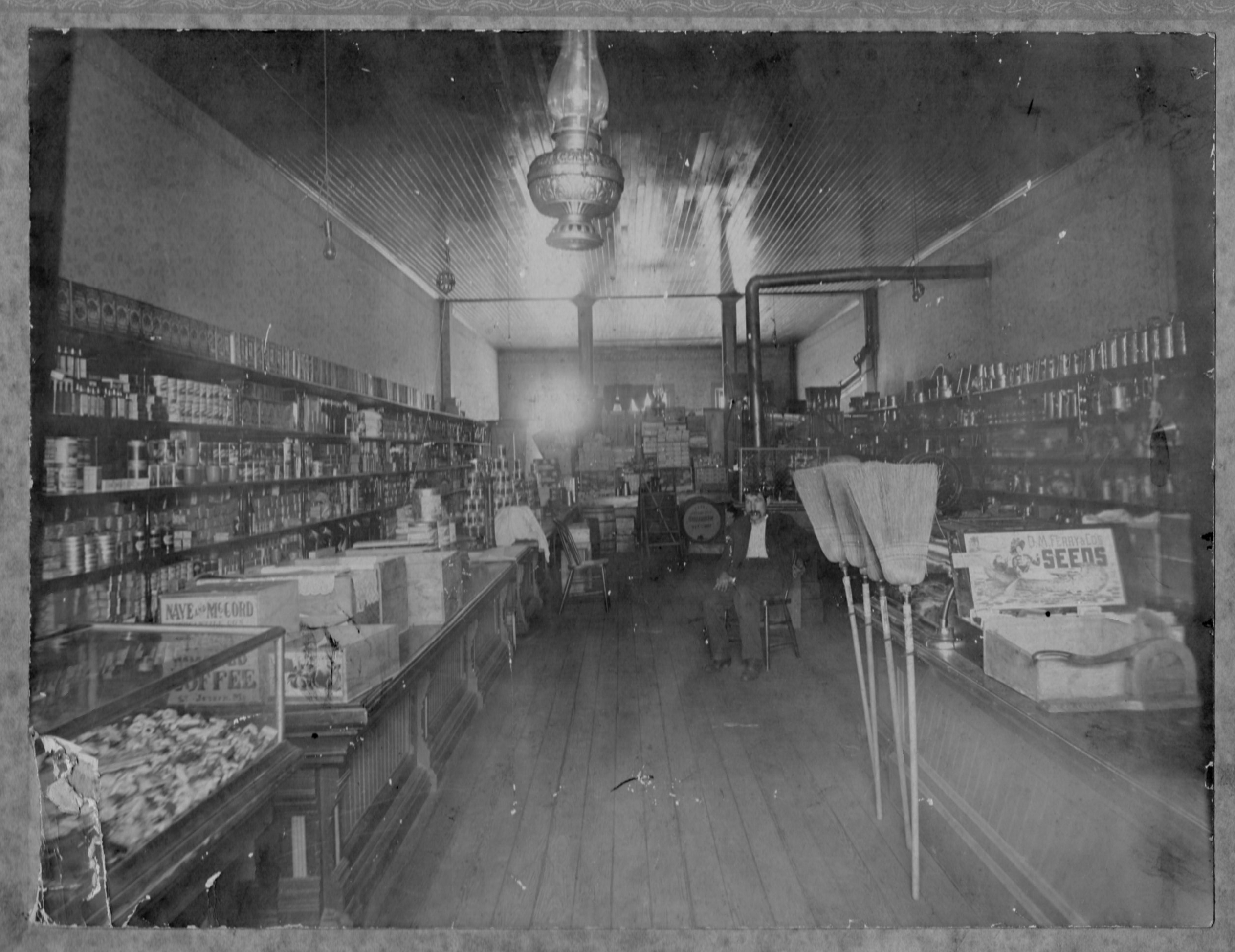 Frank Crofskey in his San Francisco shop circa 1900.