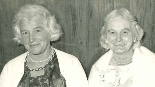 Lillian Raill and Mabel Autridge