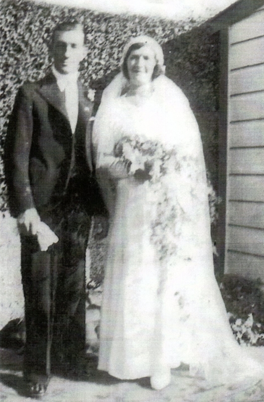 Alex and Margaret on their   
wedding day