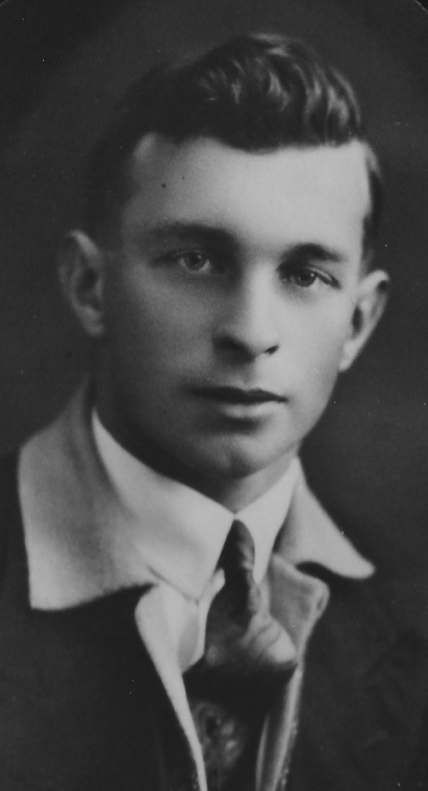 Portrait photograph of a 
young Jack Luskie