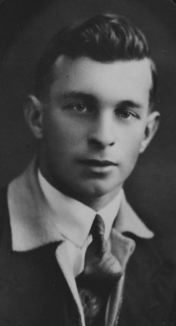 Portrait photograph of a 
young Jack Luskie