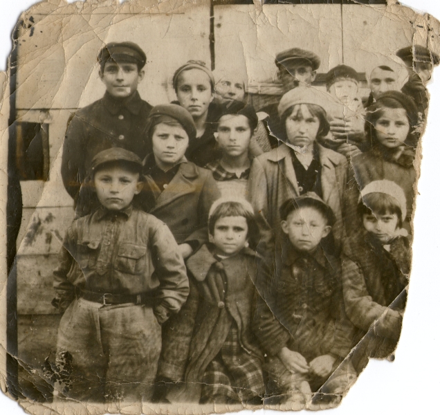 Marchewa and Sobolewski families, probably early winter 1939-1940.