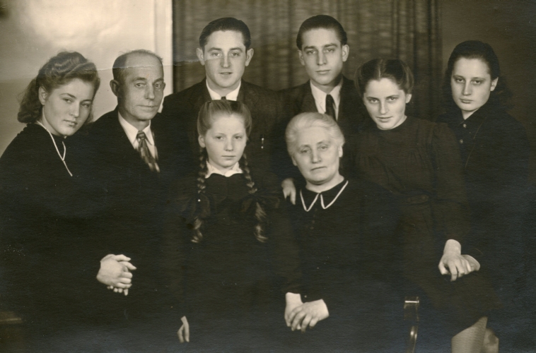 Sobolewski family in Canada circa 1950.