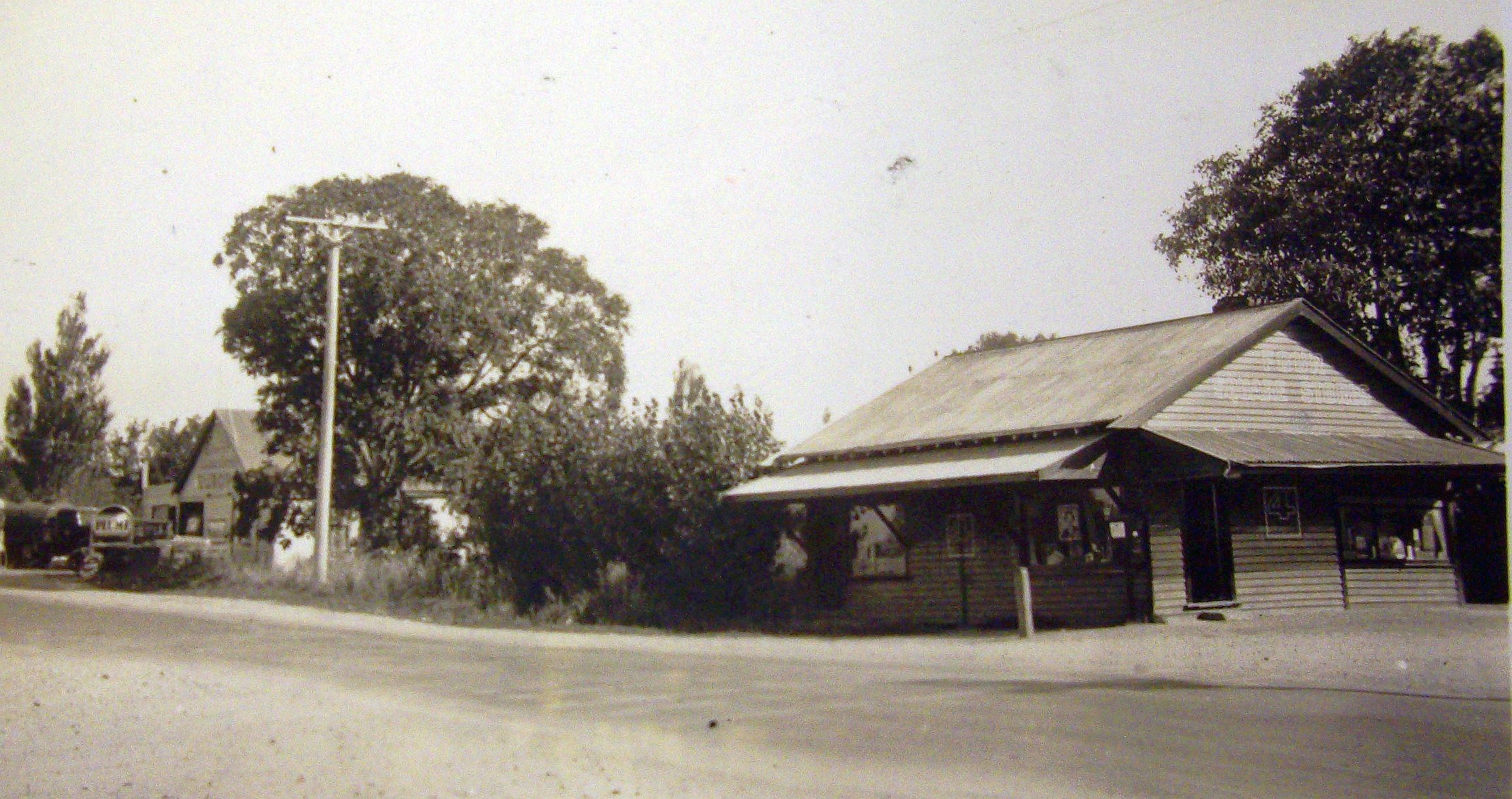 Marshland's general 
store opposite the school