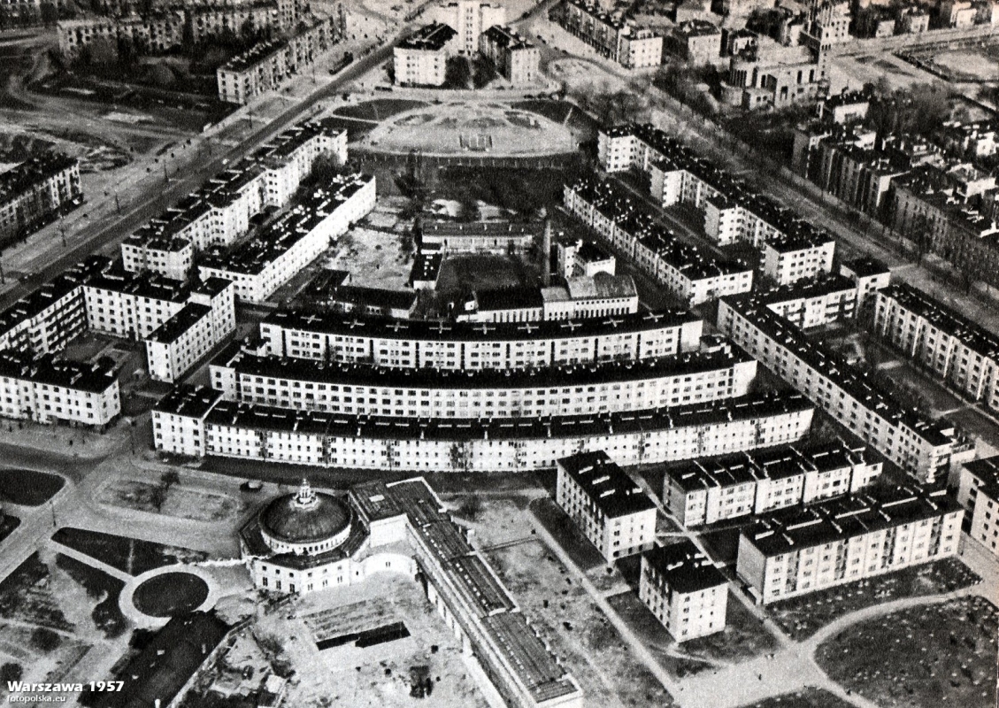 An aerial view of  
the Żoliborz suburb in Warsaw