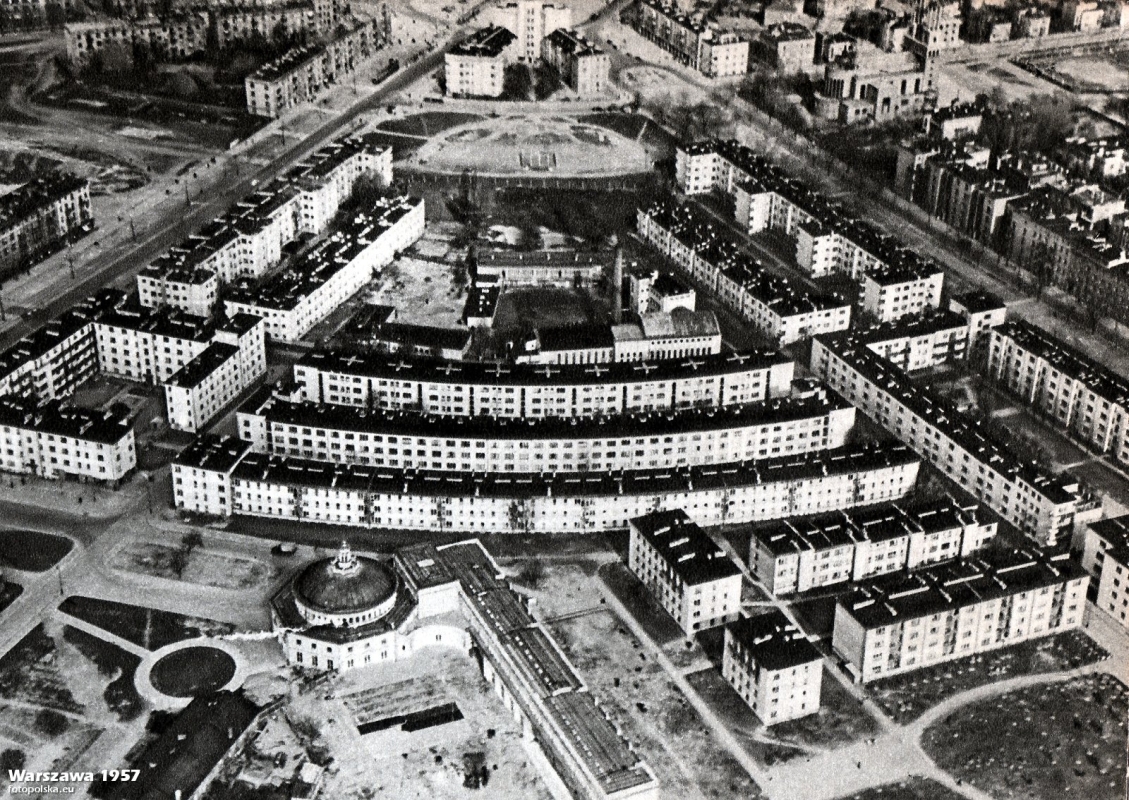 An aerial view of  
the Żoliborz suburb in Warsaw