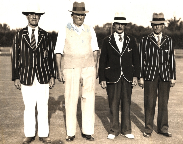 JA Orlowski 
with three others at the St Clair bowling club