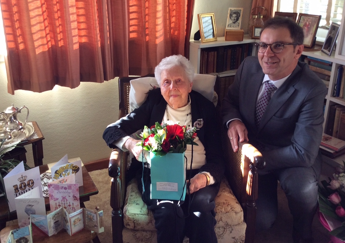 Madeline Orlowski Anderson with Polish ambassador Zbigniew Gniatkowski