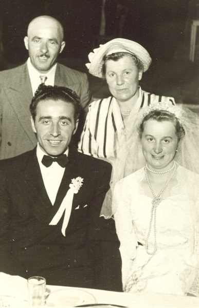Anna and Władysław Piotrkowski with Anna's mother and stepfather