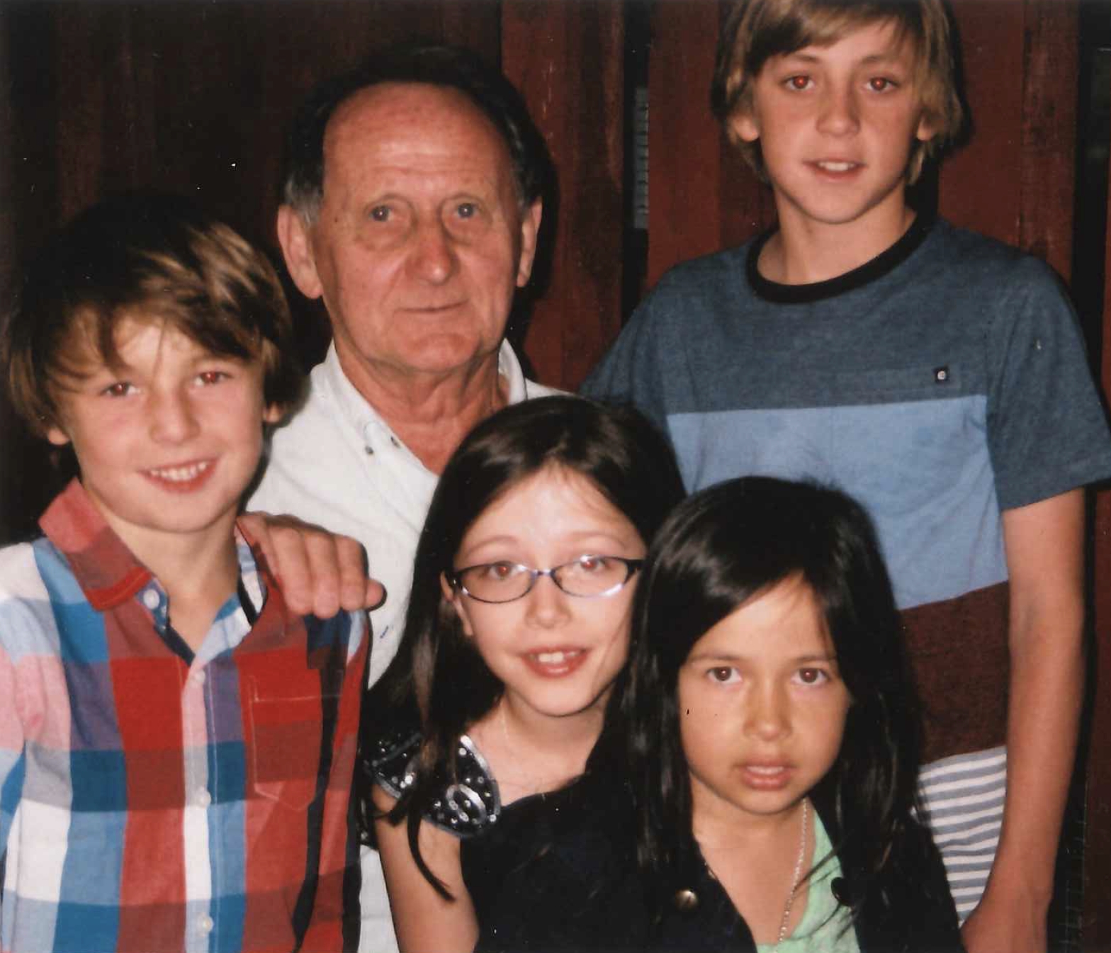 Victor and his 
primary-school-aged grandchildren