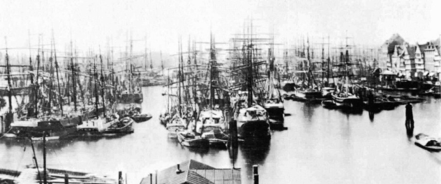 Port of Hamburg 
in 1875