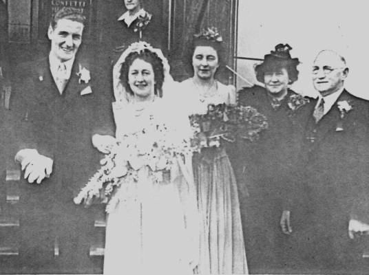 Leila 
Voitre's wedding group