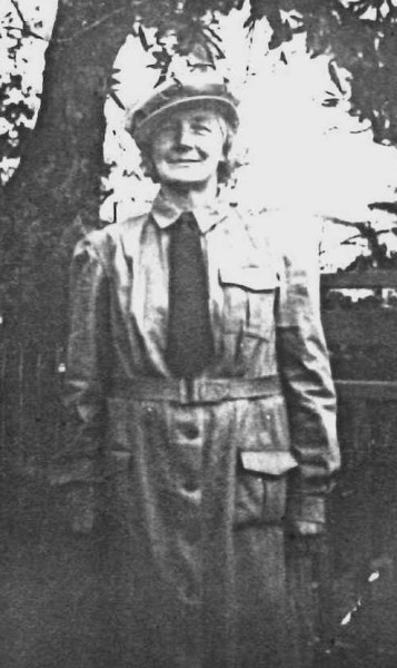 Florinda Voitre in WW2 EPS uniform